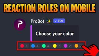 Setup Self Assignable Roles on Mobile Using Probot