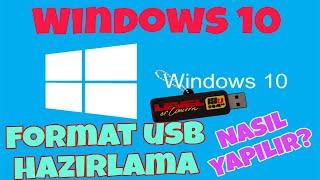 Format Usb Hazırlama ve Format atma Windows 10 (GÜNCEL 2024)