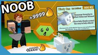 Noob With Windy Bee! Get 25 Bees Fast! Make Millions Honey | Roblox Bee Swarm Simulator