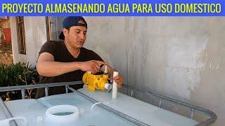 Contendedor de agua para uso domestico no hay presión y así lo arreglamos