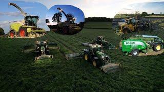 Silage 2022 ~ JJ Burke Agri Services ~ 3 TRIPLE MOWERS , CLAAS JAGUAR 970 & 870 !!