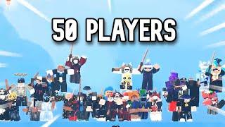 50 Players Hide and Seek but I get an item every 1:30 minutes.. (Roblox Bedwars)