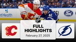 NHL Highlights | Flames vs. Lightning | February 27, 2025