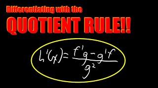 Differentiating Functions with the Quotient Rule