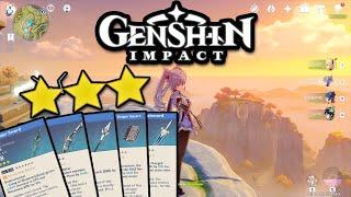 Best 3 Star Weapons That You Should Be Using In Genshin Impact!!