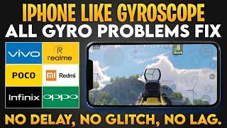 Gyroscope Delay Fix VIVO POCO REDMI OPPO REALME INFINIX bgmi pubg gyro delay fix all gyro problems