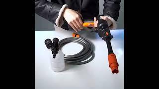 Electric Car Washer Gun 21V Wireless High Pressure Cleaner Foam Nozzle For Auto Cleaning Care