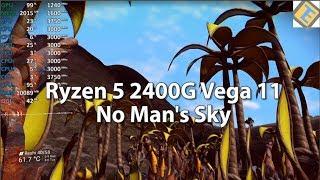 AMD Ryzen 5 2400G Vega 11 Review - No Man’s Sky - Gameplay Benchmark Test