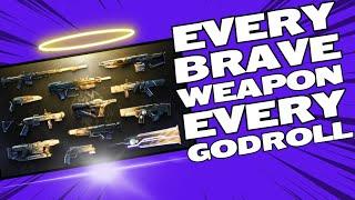 EVERY BRAVE WEAPON EVERY GODROLL ONE VIDEO | Destiny 2 Onslaught Brave Arsenal weapons and God rolls