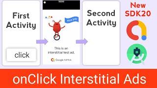 How To Implement Admob Interstitial Ads Android Studio | On Button Click Show Interstitial Ads