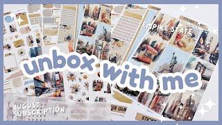 UNBOX WITH ME! | Empire State Stationery Subscription Box by Sticker Guru ️ | August Sub Box