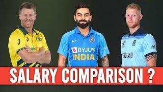 Cricket Players Central Contract Salary Comparison | Per Match Fees of Cricketers | Cricmesh