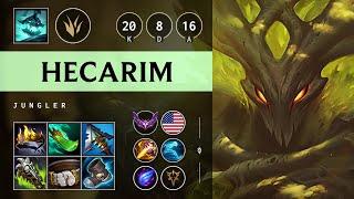 Hecarim Jungle vs Fiddlesticks: Dominating - NA Master Patch 14.20