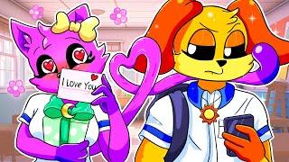 CATNAP Loves DOGDAY | School Girl Catnap ATTRACTING Dogday WITH TAIL | Poppy Playtime 3 Animation