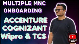 Multiple MNC New Onboarding Updates || COGNIZANT , ACCENTURE , WIPRO And TCS  New Dates Released ||