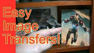 4 EASY STEPS to create Large Image Transfers - No Rubbing!