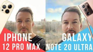 IPHONE 12 PRO MAX vs GALAXY NOTE 20 ULTRA. Большой ТЕСТ КАМЕР
