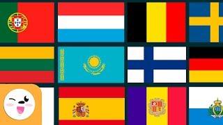 Flags of Europe - Geography for kids