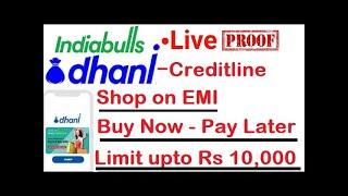 Dhani - CreditLine | Buy now - Pay Later Service | Shop on EMI from Dhani Pay | Paperless Process