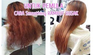 Untuk pemula cara smoothing rambut ikal sensitif