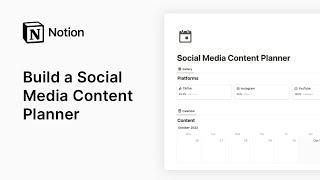 How to build Social Media Content Planner in Notion