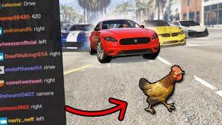I let Twitch Chat control a chicken. Can they cross the road? (GTA 5)
