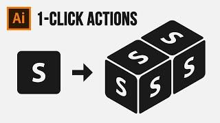 1-Click Isometric Actions | Isometric Design Tips - Illustrator Tutorial