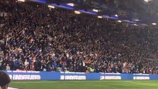 Glasgow Rangers fans singing God Save The King at St Andrews