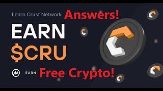 CoinMarketCap Crust Network Learn And Earn Quiz Answers!