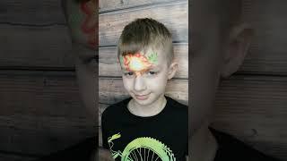 Аквагрим на лице «Лев» Ольги Горбачевой #facepainting #аквагрим #art #аквагримдлядетей #makeup