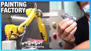 Painting Factory Tour: How Computer & Vehicle Parts Are Painted | Automated Factory Tour