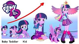 Equestria Girls Growing Up EVOLUTION | Cartoon Wow