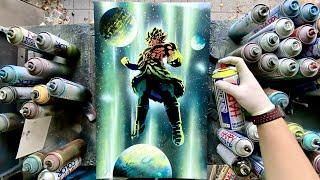 LEGENDARY SUPER SAIYAN BROLY - SPRAY PAINT ART by Skech