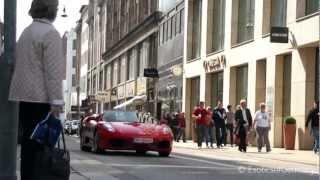 Ferrari 430 Spider - Full Throttle Acceleration in the city