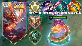 MOSKOV BEST GUIDE TO RANK UP FASTER IN THIS NEW SEASON!! (recommended build and emblem) - MLBB