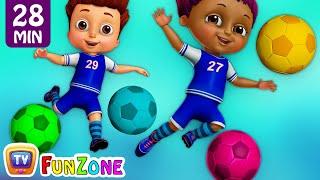 Kids Play Football Match and in the ChuChu TV Funzone Stadium – Football Goals Funny Moments