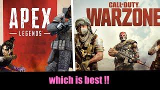 COD Warzone vs Apex Legends | Major  difference ? 