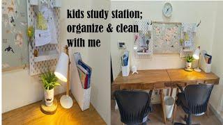 Work station organize and clean | Study table organization ideas  | How to use IKEA organizers.