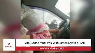 Wikwik dengan kekasih didalam mobil menggunakan baju adat di Bali