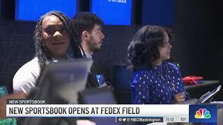 FedExField Cuts Ribbon on 1st Sportsbook Inside an NFL Stadium | NBC4 Washington