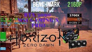 Horizon Zero Dawn RTX 3090 MSI Gaming X Trio Benchmark Ryzen 3700x 2160p 4k