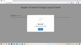 Angular 10 laravel 8 Image Upload Working Example