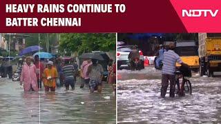 Chennai Rain Latest News | Heavy Rains Continue To Batter Chennai Causing Waterlogged Roads