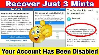  Recover Disabled Facebook Account | Your Account Has Been Disabled Visit Instagram Help Centre