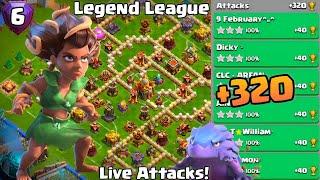 Th16 Legend League Attacks Strategy! +320 May Season Day 6 : Clash Of Clans