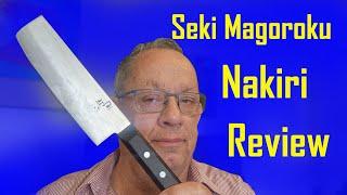 Seki Magoroku nakiri knife unboxing and review