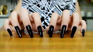 ASMR | My long black nails tapping!