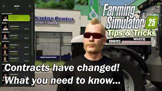 What has Changed with Contracts in Farming Simulator 25