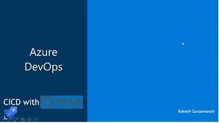 Azure DevOps Beginner Tutorial 3 : CICD with Github