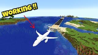 Working Airplanes in Minecraft | MTR Railway Automated Plains